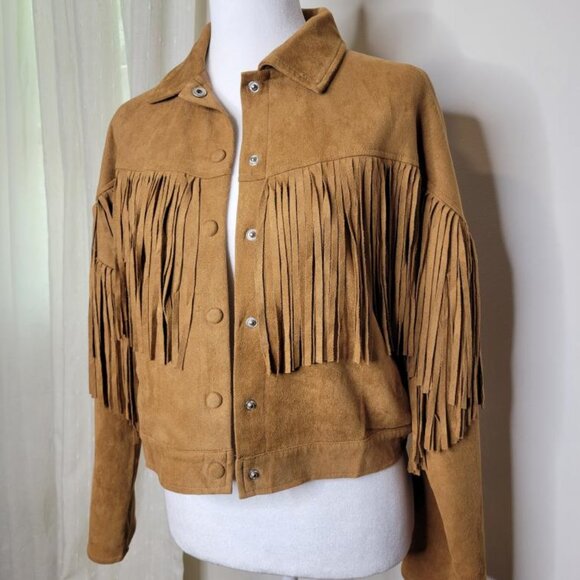 Vintage Fringe Suede Jacket - Picture 4 of 12